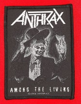 Anthrax - Among The Living Sew On Woven &amp; Printed Patch - Fully Licensed... - $5.99