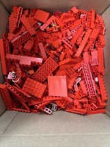 Lego Red Bricks Bulk Lot Lots Of Premium Pieces 2lb 10oz Total - £19.57 GBP