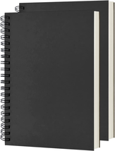 DSTELIN Blank Spiral Notebook, 2-Pack, Soft Cover, Sketch Book, 100 Page... - £8.28 GBP
