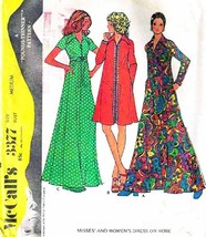 Vintage 1972 Misses&#39; DRESS or ROBE McCall&#39;s Pattern 3377-m Size 12-14 UNCUT - £9.26 GBP