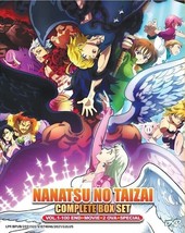 DVD Anime The Seven Deadly Sins Season 1-5 (1-100) +2 OVA +Movie +SP English Dub - £34.11 GBP