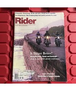 Rider Motorcycle Magazine Pre Owned Harley Davidson Cover Vintage August... - $24.54 CAD