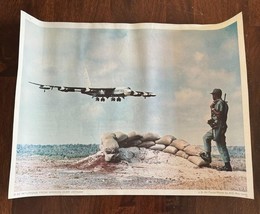 Air Force B-52 Bomber Plane Print USAF Military Vintage 1960s Vietnam - $29.69