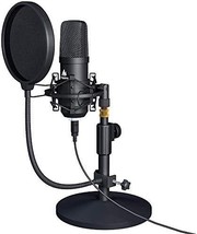 Plug-And-Play Condenser Podcast Streaming Cardioid Mic For Computer,, A0... - £61.45 GBP