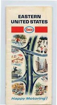 Enco Map of Eastern United States Happy Motoring 1968 - $11.88