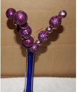 Picks Fake Flowers 12&quot; Tall Celebrate It Decor Purple &amp; Laven Glitter Ba... - $10.27 CAD