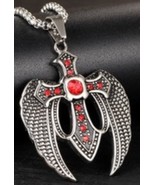 Christian Angel Wings Cross Necklace w/Chain - £13.31 GBP