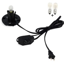 Betus Salt Lamp Cord with Dimmable Switch and Base Assembly - Power Cord - £9.40 GBP