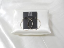 I.N.C International Concepts  2” Gold Tone Large Hoop Earrings A1030 - £7.54 GBP