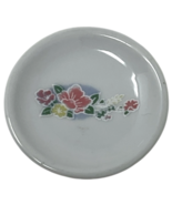Vintage Miniature Collectible Stoneware Toy Tea Plate Pink Floral - €4,26 EUR