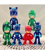 PJ Masks Figures Lot of 6 Catboy Owlette Gekko Night Ninja Super Moon Ge... - £10.79 GBP