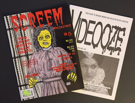 VIDEOOZE # 5 ‘93 Horror &amp; Exploitation Fanzine &amp; SCREEM Magazine #5 ‘94 ... - £27.94 GBP
