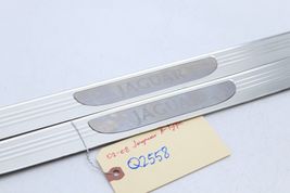 02-08 JAGUAR X-TYPE FRONT LEFT & RIGHT DOOR SCUFF PLATE PANEL TRIM PAIR Q2558 image 3