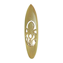 Scratch &amp; Dent Hand Carved Octopus Wooden Surfboard Wall Hanging 32 Inch - £31.13 GBP