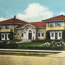 FW Miller Residence Ashland Ohio Postcard 1925 Vintage Mansion  - $13.95