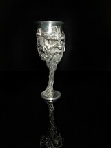 royal selangor lord of rings pewter gimli goblet ( dent in lip ) image 7