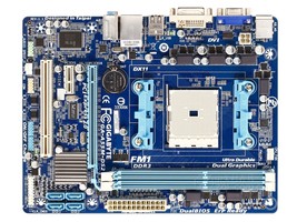 GIGABYTE GA-A55M-DS2 Socket FM1 DDR3 32GB MicroATX - $63.92