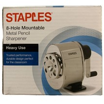 Staples Manual Pencil Sharpener 8 Hole Mountable Heavy Use Steel Blades - $363.84 MXN