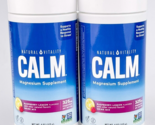 Natural Vitality Calm Magnesium Powder Anti Stress Raspberry Lemon Lot of 2 - £21.68 GBP
