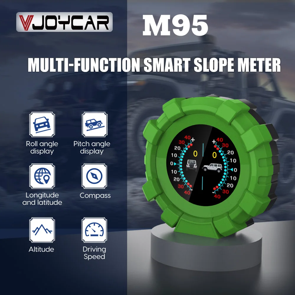 Vjoycar 2 in 1 Car Smart Slop Meter Inclinometer GPS HUD Display Speed Compass - £103.01 GBP