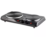 ELECTRIC COUNTERTOP DOUBLE BURNER Cooktop Hot Plate Stove 1700W Cooker Temp - £27.39 GBP