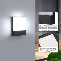 Lightsjoy 18W Outdoor Wall Light IP65 Waterproof Outside Wall Lights Black Exter - £21.74 GBP