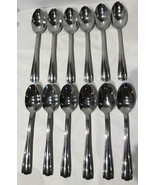 12 -  Hampton Silversmith 18/10 ELANA Stainless Place / SOUP Spoons - £36.99 GBP