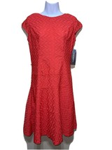 Sharagano women Orange Dress Size 6 NEW - $40.05