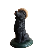 Vtg Byers Choice Carolers 1995 Black French Poodle Dog Figurine Tan Bere... - $621.38 MXN