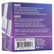 Americanails Top Coat Duo | AirSeal + GelSeal .5oz image 3