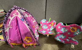 Groovy Girls Doll Tent and Two camping chairs multicolor fun for 12&quot; plu... - $29.65