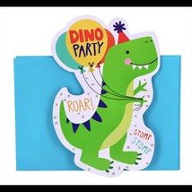 Happy Dinosaur Dino-Mite Invitations Party Supplies Save The Date Invite... - £2.59 GBP