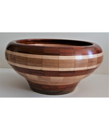 15.5" Diameter. Hand Made Segmented Bowl. Made from 193 Individual Pieces . - £176.99 GBP