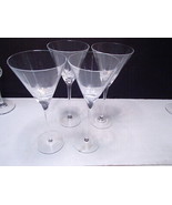 5 Gorgeous Elegant Mikasa Tall Martini Stems ~~ Austria ~ crystal ~ 8 1/4&quot; - $34.24 CAD