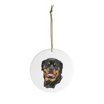 Rottweiler Ceramic Ornaments - $12.00