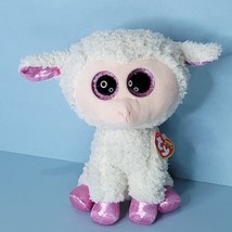 TY Beanie Boos Twinkle Lamb Sheep 10&quot; Plush Stuffed Animal Pink Glitter ... - $20.78