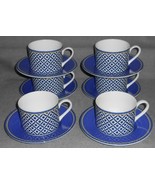 Set (6) Victoria &amp; Beale WILLIAMSBURG PATTERN Cups and Saucers - $124.97 CAD