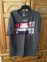  Washington nationals division champions 2014 distressed logo charcoal t shirt s - $24.99