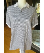 Selected Homme Organic Cotton Polo Shirt Mens XXL Black And White Short ... - $35.27 CAD