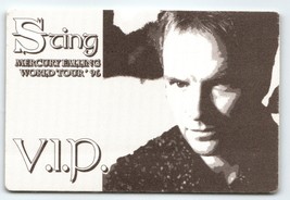 Sting Backstage Pass 1996 World Tour Vintage VIP Pop Rock Police Cloth Black - £9.23 GBP