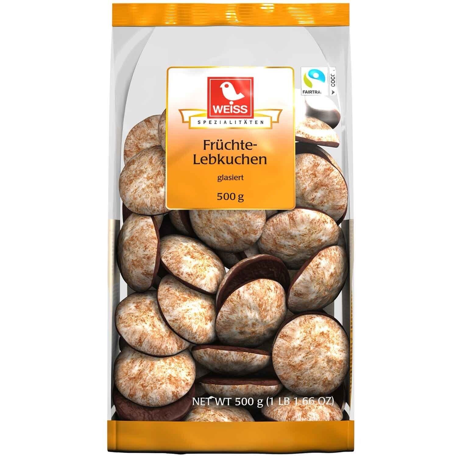 WEISS Fruit gingerbread Fruchte Lebkuchen 500g/17 oz bag FREE SHIPPING