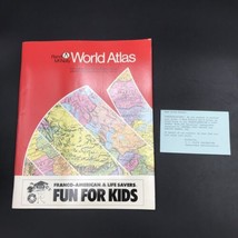 Vintage 1988 Rand McNally World Atlas Franco-American &amp; Life Savers Fun ... - £11.21 GBP