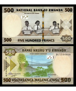 Rwanda 500 Francs, rope bridge in National Park / students and lap tops ... - $3.99