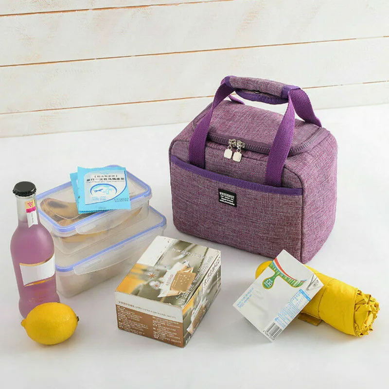 Sporting Portable Lunch Bag New Thermal Insulated Lunch Box Tote Cooler Handbag  - £18.44 GBP