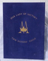 Vintage Our Lady Of Victory Crib Donors&#39; Guild Mass Certificate 1982 mv - £15.97 GBP