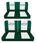 Fits 1956 Chevy Bel Air 2 door hardtop Front 50-50 top and Rear seat covers - £104.78 GBP