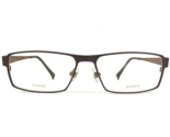 Waza Eyeglasses Frames WA 1163 BRN Brown Orange Rectangular Full Rim 56-... - $130.53