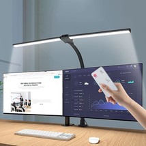 LED Desk Lamp with Remote for Home Office,24W Bright Desk Light with Clamp for S - £53.31 GBP