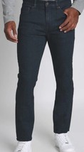 JACHS New York Mens Jeans Cotton Blend Straight Fit Stretch Black 42x30 - £19.78 GBP