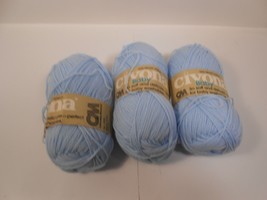 3 Skeins Columbia Minerva Civona Baby yarn 1.75 oz - $11.30